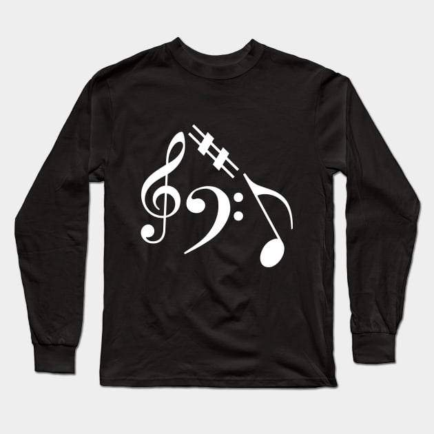 Invert music note Long Sleeve T-Shirt by hedehede